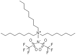 structure of CAS# 375395-33-8, Trioctylmethylammonium bis(trifluoromethylsulfonyl)imide