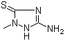 CAS # 37634-01-8, 5-Amino-1,2-dihydro-2-methyl-3H-1,2,4-triazole-3-thione