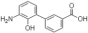 3'-Amino-2'-hydroxy-[1,1'-biphenyl]-3-carboxylic acid molecular structure (CAS 376592-93-7)