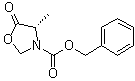 (4S)-4-甲基-5-氧代-1,3-恶唑烷-3-羧酸苄酯分子结构 (CAS 37661-60-2)