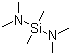 Bis(dimethylamino)dimethylsilane molecular structure (CAS 3768-58-9)