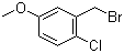 2-(溴甲基)-1-氯-4-甲氧基苯分子结构 (CAS 3771-13-9)