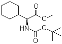structure of CAS# 37736-82-6, (S)-2-tert-Butoxycarbonylamino-3-cyclohexylpropionic acid