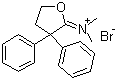 structure of CAS# 37743-18-3, 3,3-Diphenyltetrahydrofuran-2-ylidene(dimethyl)ammonium bromide