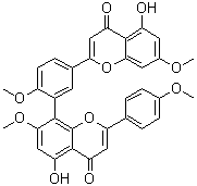structure of CAS# 3778-25-4, 穗花杉双黄酮 7,4',7'',4'''-四甲基醚