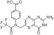 structure of CAS# 37793-53-6, N10-Trifluoroacetylpteroic acid