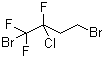 2-氯-1,4-二溴-1,1,2-三氟丁烷分子结构 (CAS 378-13-2)
