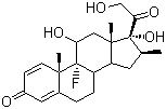 structure of CAS# 378-44-9, Betamethasone
