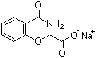 structure of CAS# 3785-32-8, Sodium (2-carbamoylphenoxy)acetate