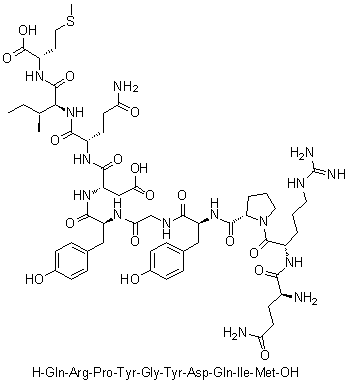 CAS 登录号：378784-37-3, L-谷氨酰胺酰-L-精氨酰-L-脯氨酰-L-酪氨酰甘氨酰-L-酪氨酰-L-alpha-天冬氨酰-L-谷氨酰胺酰-L-异亮氨酰-L-蛋氨酸