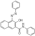 structure of CAS# 3789-75-1, 3-Hydroxy-N-phenyl-4-(2-phenyldiazenyl)-2-naphthalenecarboxamide