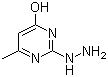 2-Hydrazino-6-methylpyrimidin-4-ol molecular structure (CAS 37893-08-6)
