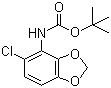 (5-氯-1,3-苯并二恶茂-4-基)氨基甲酸叔丁酯分子结构 (CAS 379229-84-2)