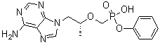 structure of CAS# 379270-35-6, Phenyl hydrogen [(R)-1-(6-amino-9H-purin-9-yl)propan-2-yloxy]methylphosphonate