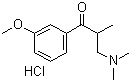 3-(Dimethylamino)-1-(3-methoxyphenyl)-2-methyl-1-propanone hydrochloride molecular structure (CAS 37951-53-4)