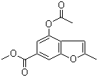 CAS 登录号：37978-61-3, 4-乙酰氧基-2-甲基-6-苯并呋喃甲酸甲酯