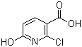 structure of CAS# 38025-90-0, 2-Chloro-6-hydroxynicotinic acid