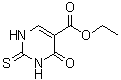 structure of CAS# 38026-46-9, 1,2,3,4-Tetrahydro-4-oxo-2-thioxo-5-pyrimidinecarboxylic acid ethyl ester