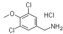 3,5-二氯-4-甲氧基苯甲胺盐酸盐分子结构 (CAS 38057-59-9)