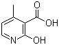 2-Hydroxy-4-methylpyridine-3-carboxylic acid molecular structure (CAS 38076-81-2)
