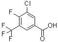 structure of CAS# 381229-48-7, 3-Chloro-4-fluoro-5-(trifluoromethyl)benzoic acid