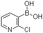 structure of CAS# 381248-04-0, 2-Chloro-3-pyridylboronic acid