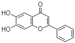 6,7-二羟基黄酮分子结构 (CAS 38183-04-9)