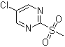 structure of CAS# 38275-47-7, 2-(Methylsulfonyl)-5-chloropyrimidine