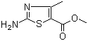 2-氨基-4-甲基噻唑-5-甲酸甲酯分子结构 (CAS 3829-80-9)