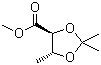 structure of CAS# 38410-80-9, (4S,5R)-2,2,5-三甲基-1,3-二氧戊环-4-羧酸甲酯