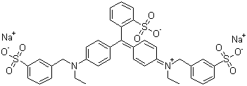 structure of CAS# 3844-45-9, Erioglaucine disodium salt