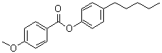 4-戊基苯基 4'-甲氧基苯甲酸酯分子结构 (CAS 38444-13-2)