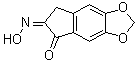 CAS 登录号：38489-93-9, 5H-茚并[5,6-d]-1,3-二氧杂环戊烯-5,6(7H)-二酮 6-肟