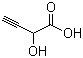 structure of CAS# 38628-65-8, 2-Hydroxy-3-butynoic acid