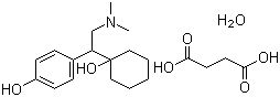 Desvenlafaxine succinate molecular structure (CAS 386750-22-7)