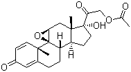 CAS # 38680-83-0, 9b,11b-Epoxy-17,21-dihydroxypregna-1,4-diene-3,20-dione 21-acetate