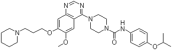 structure of CAS# 387867-13-2, Tandutinib