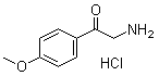 structure of CAS# 3883-94-1, 2-Amino-4'-methoxyacetophenone hydrochloride