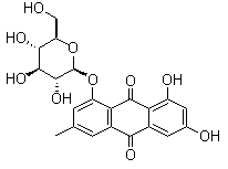 Emodin-1-O-glucoside molecular structure (CAS 38840-23-2)