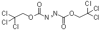 structure of CAS# 38857-88-4, 二(2,2,2-三氯乙基)偶氮二羧酸酯