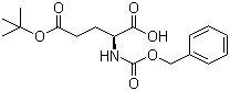 structure of CAS# 3886-08-6, N-苄氧羰基-L-谷氨酸 5-叔丁酯