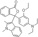 CAS 登录号：38880-20-5, 3-(2'-乙氧基-4'-二乙基氨基苯基)-3-(1',2'-二甲基吲哚-3'-基)苯酞