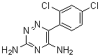 3,5-二氨基-6-(2,4-二氯苯基)-1,2,4-三嗪分子结构 (CAS 38943-76-9)