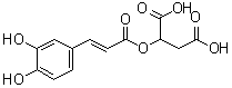 structure of CAS# 39015-77-5, 2-[[3-(3,4-Dihydroxyphenyl)-1-oxo-2-propen-1-yl]oxy]butanedioic acid