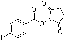 structure of CAS# 39028-25-6, 1-[(4-碘苯甲酰基)氧基]-2,5-吡咯烷二酮