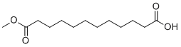 十二烷二酸单甲酯分子结构 (CAS 3903-40-0)