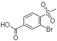 3-Bromo-4-methylsulfonylbenzoic acid molecular structure (CAS 39058-84-9)