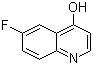 structure of CAS# 391-78-6, 6-Fluoro-4-quinolinol