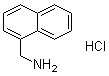 CAS # 39110-74-2, 1-Naphthalenemethanamine hydrochloride, (1-Naphthylmethyl)ammonium chloride, 1-(Aminomethyl)naphthalene hydrochloride