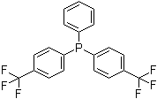 双(对三氟甲基苯基)苯基膦分子结构 (CAS 39134-71-9)